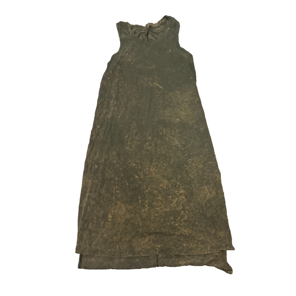 Lululemon All Yours Tank Maxi Dress Medium Large dress green with 2 side slits